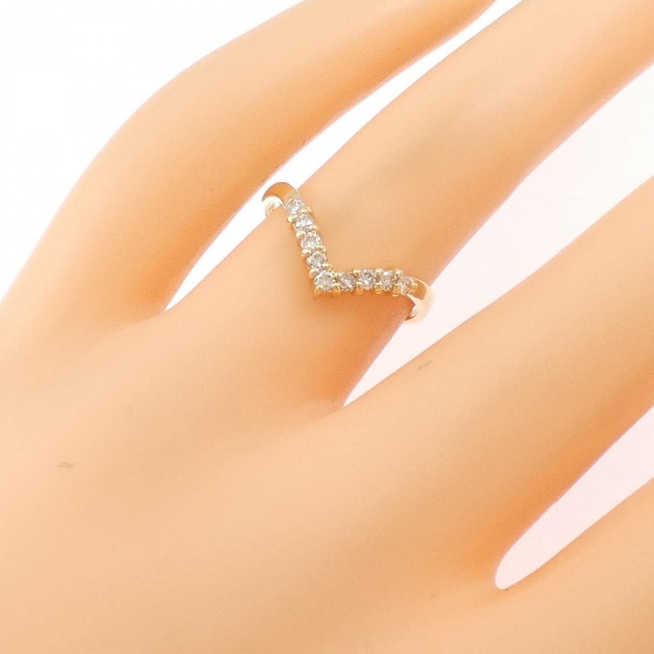 K18YG ダイヤモンド リング 0.21CT