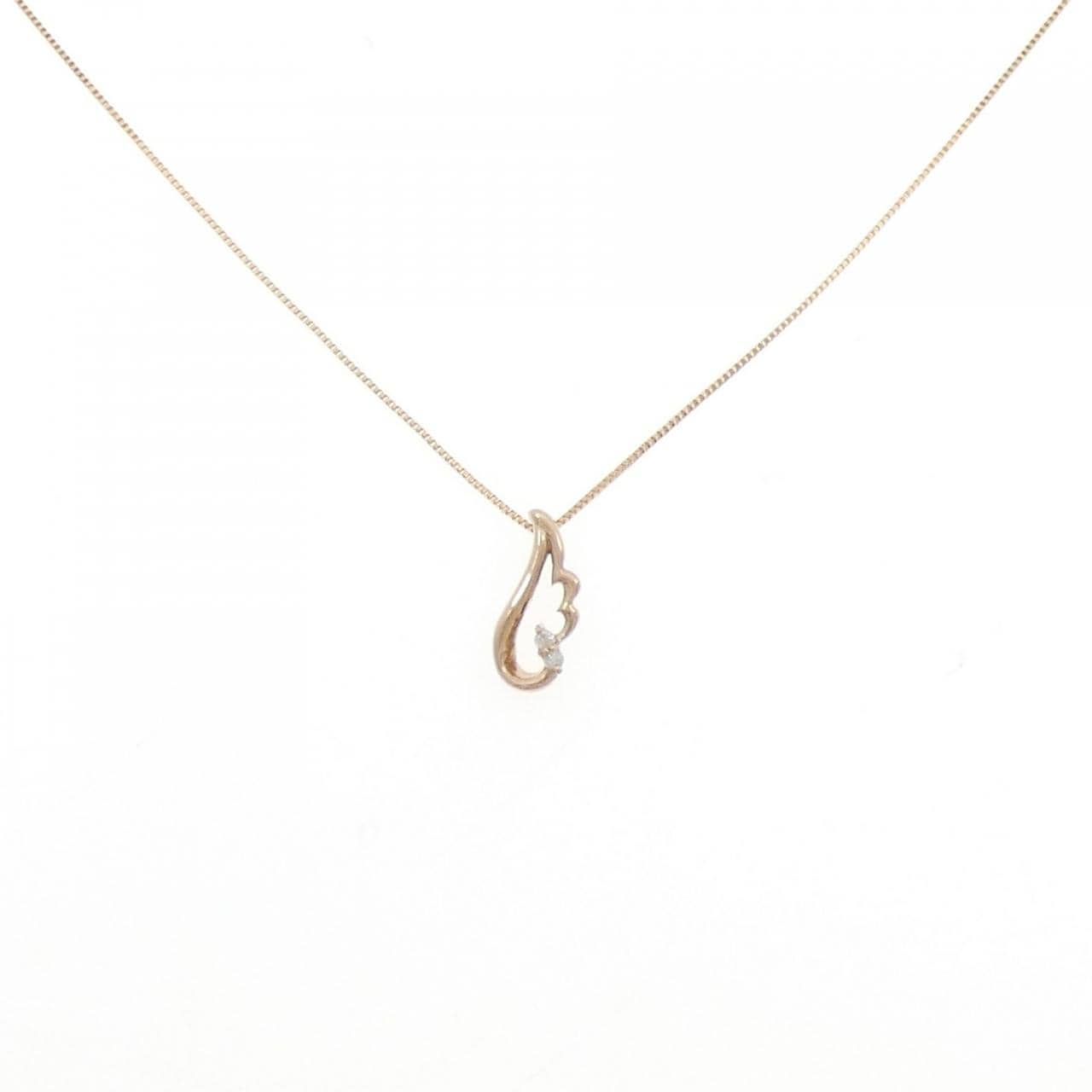 K18PG ダイヤモンド ネックレス 0.02CT