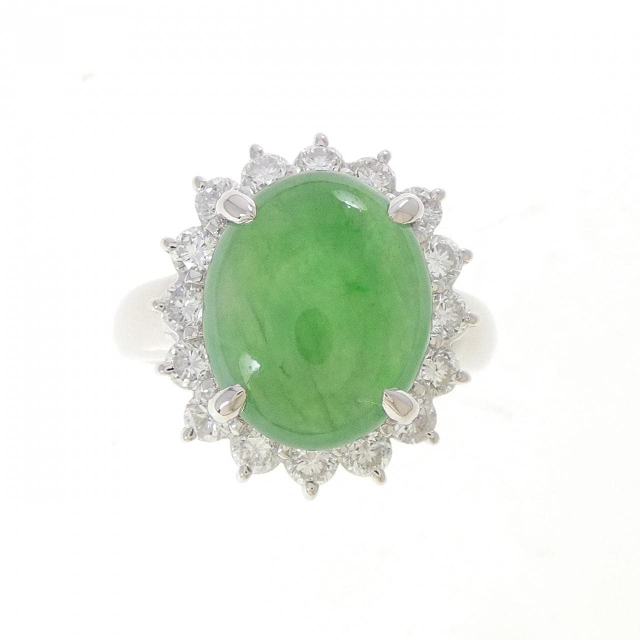 PT900 ヒスイ リング 5.35CT