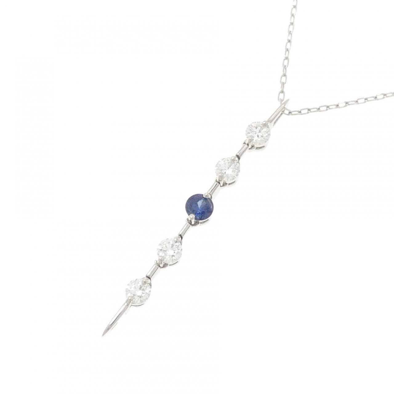 PT900/PT850 サファイヤ ネックレス 0.199CT