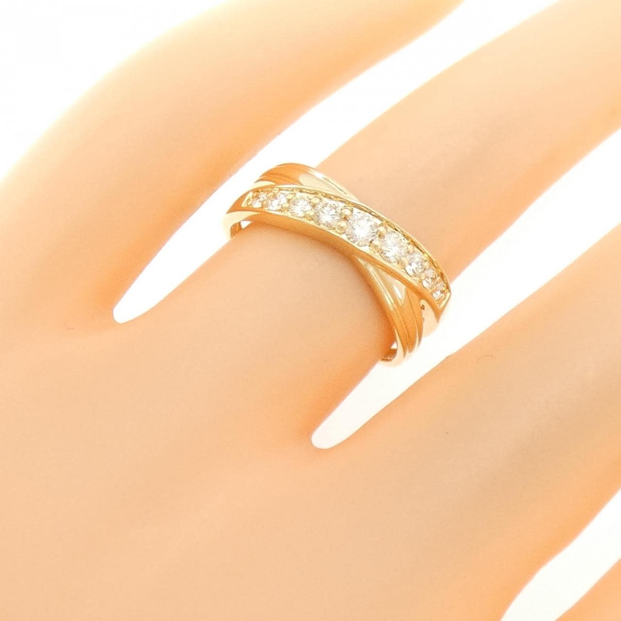 K18YG ダイヤモンド リング 0.31CT