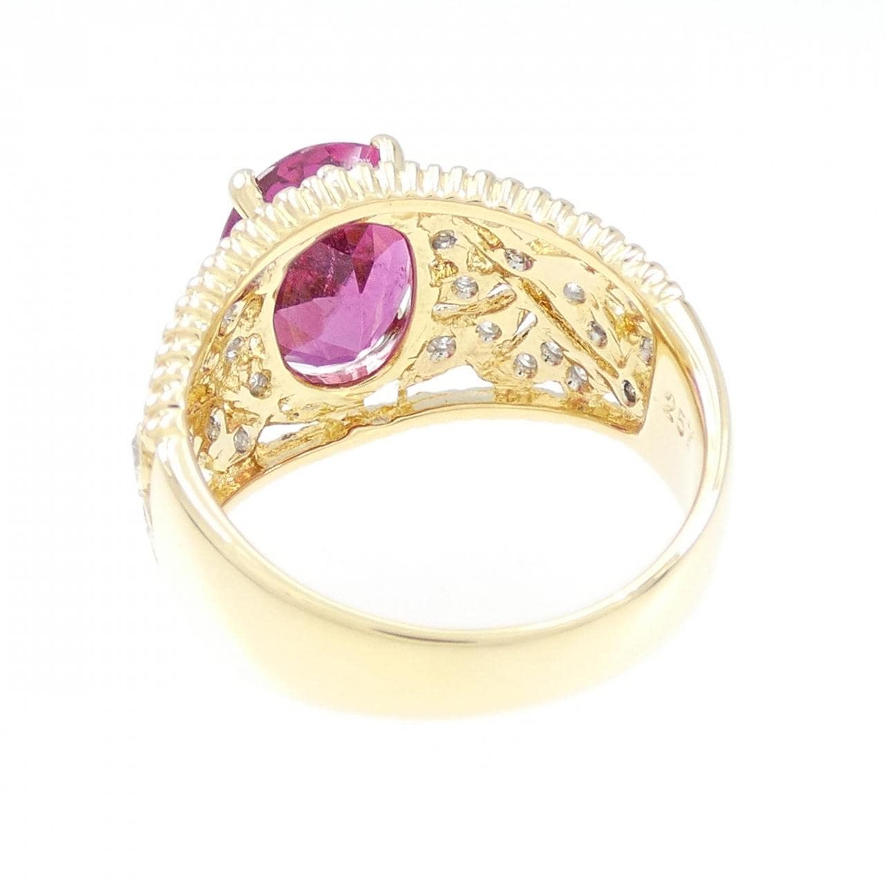 K18YG Rubellite Tourmaline Ring 2.57CT