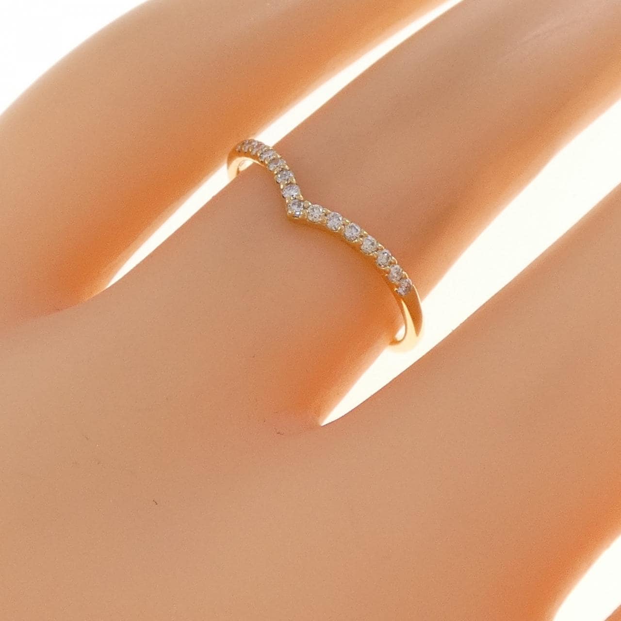 K18YG ダイヤモンド リング 0.10CT