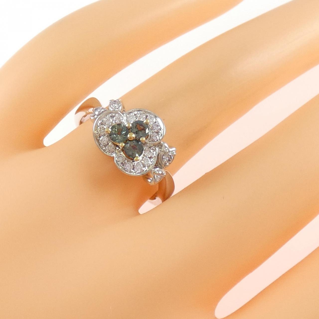 K18WG/K18YG Alexandrite Ring 0.29CT