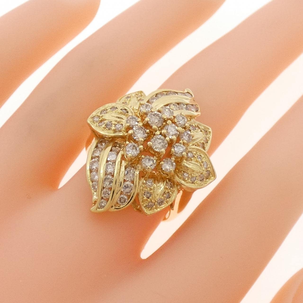 K18YG ダイヤモンド リング 1.83CT