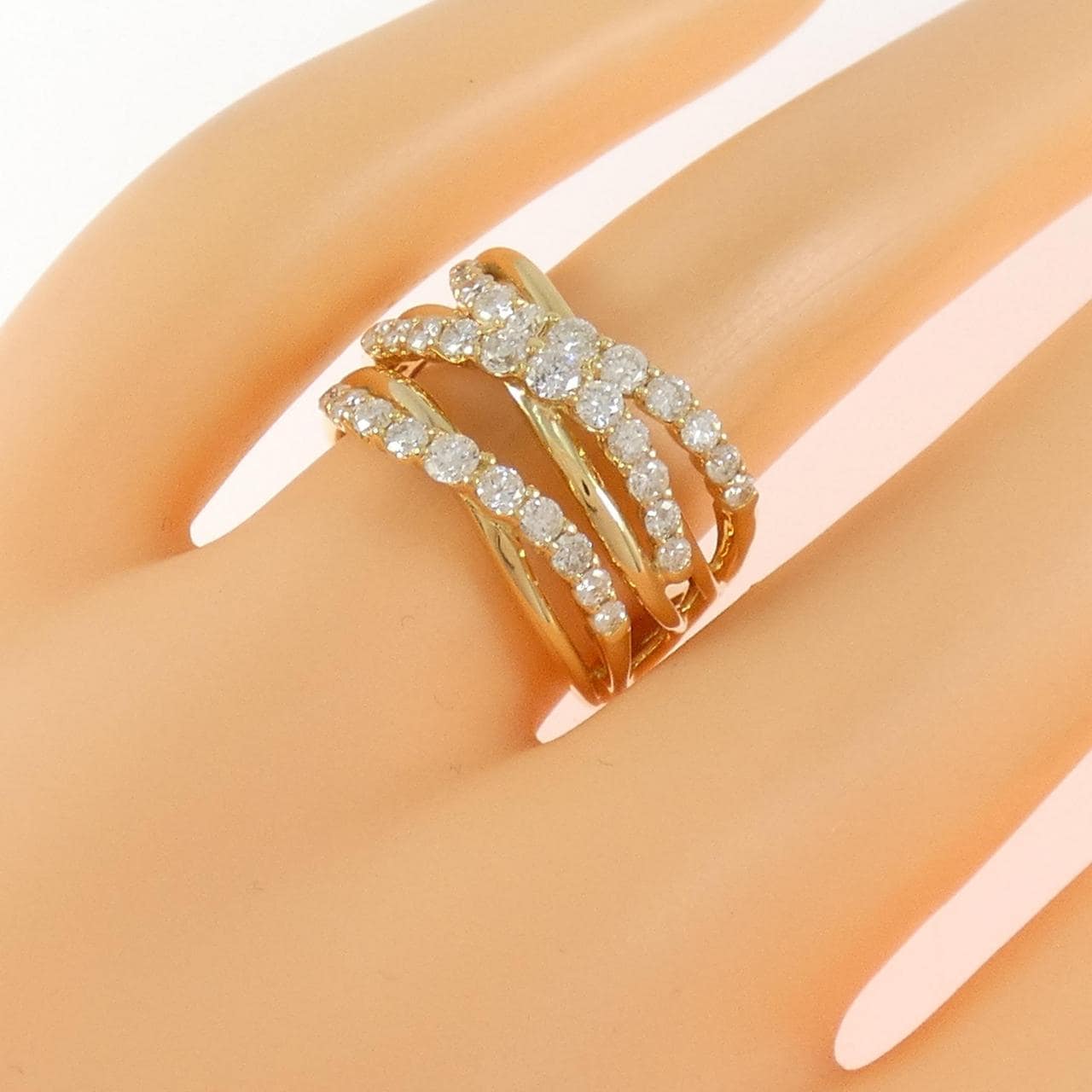 K18YG ダイヤモンド リング 1.00CT