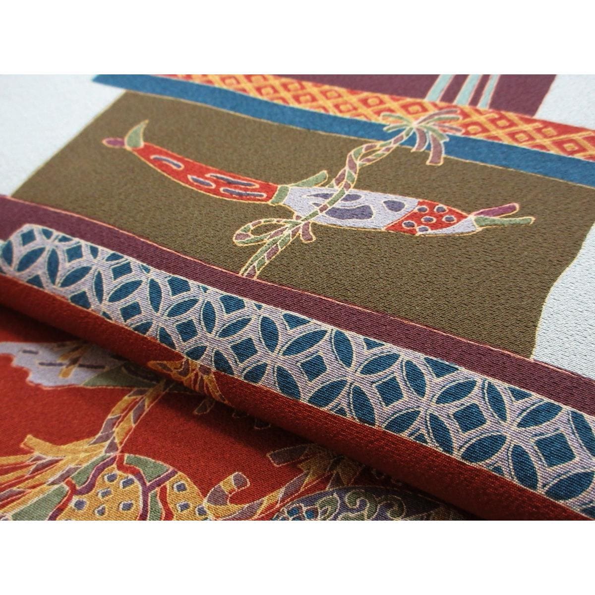 名古屋帯　染帯　全通柄