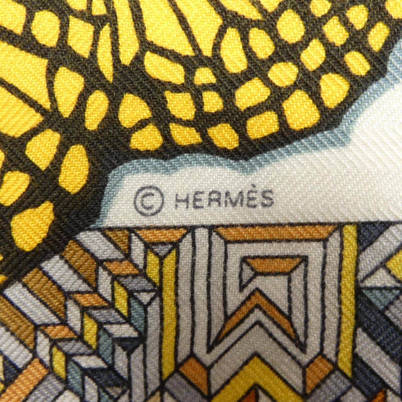 エルメス HERMES LE JAGUAR ET LE COLIBRI H243919S カレジェアン140 ショール