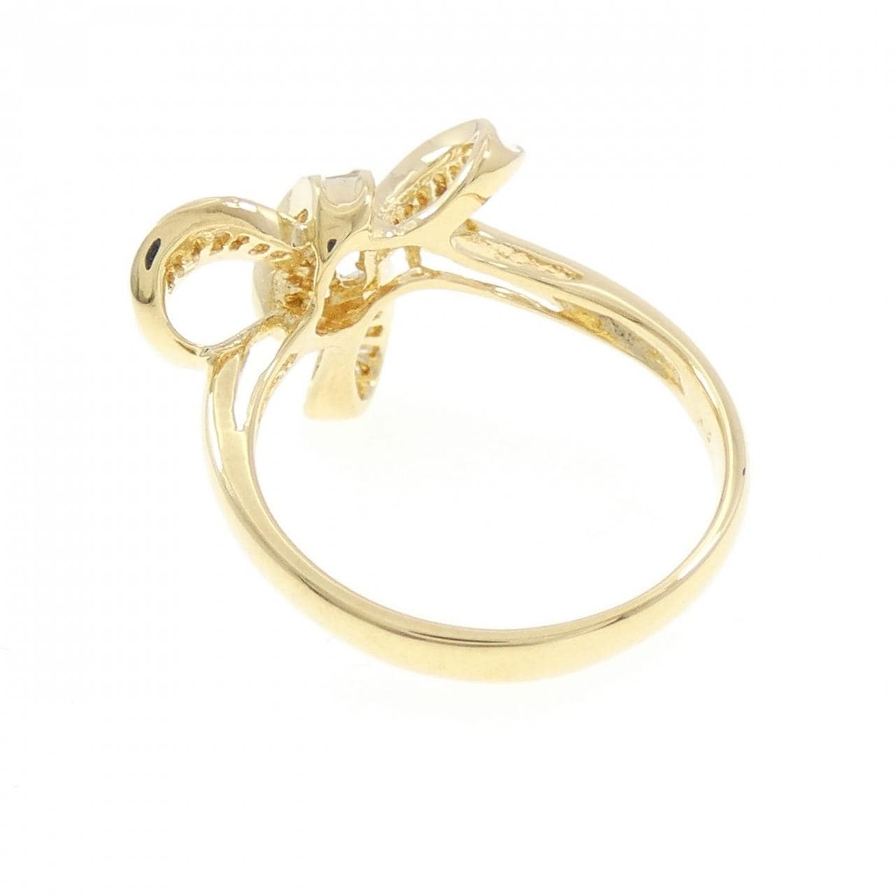 K18YG ダイヤモンド リング 0.39CT