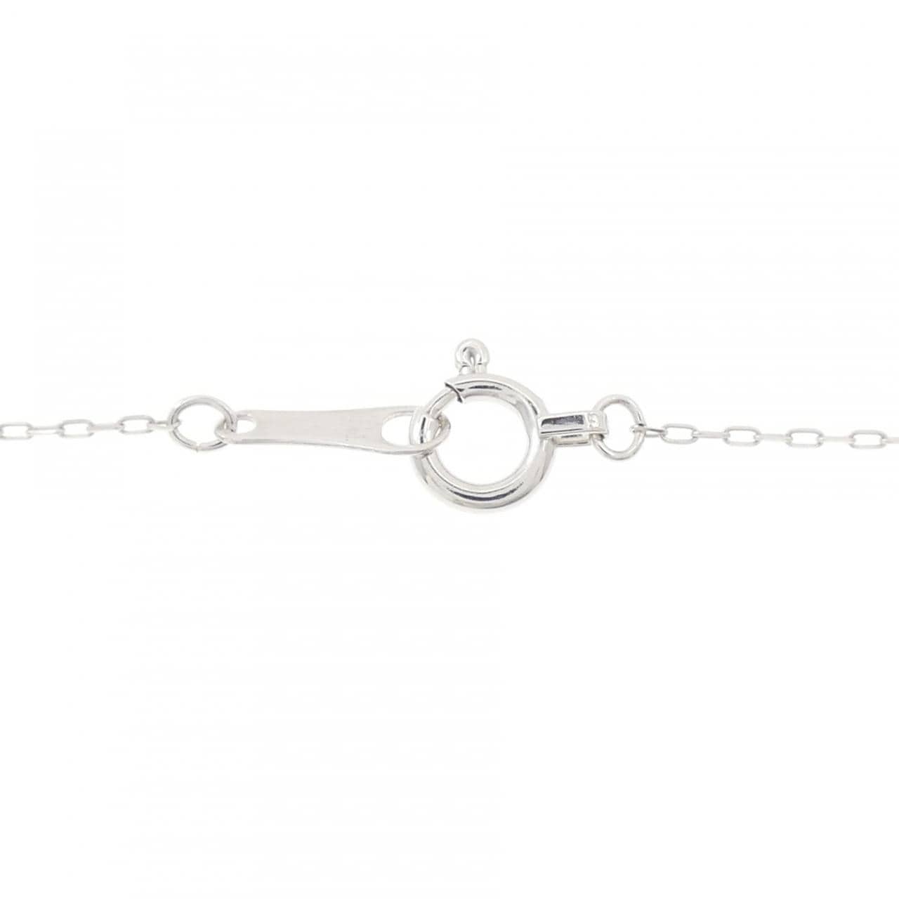 K18WG クロス ダイヤモンド ネックレス 0.10CT
