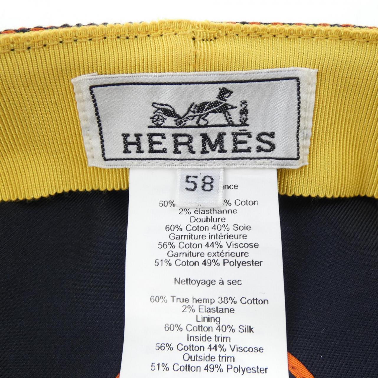 エルメス HERMES EX-LIBRIS クルードセル H211015N CAVALE キャップ