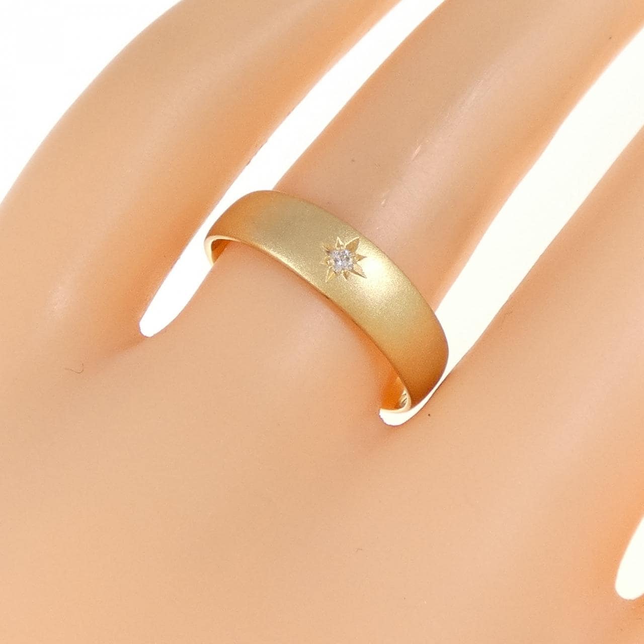 K18YG ダイヤモンド リング 0.02CT