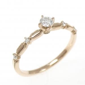750PG ダイヤモンド リング 0.114CT