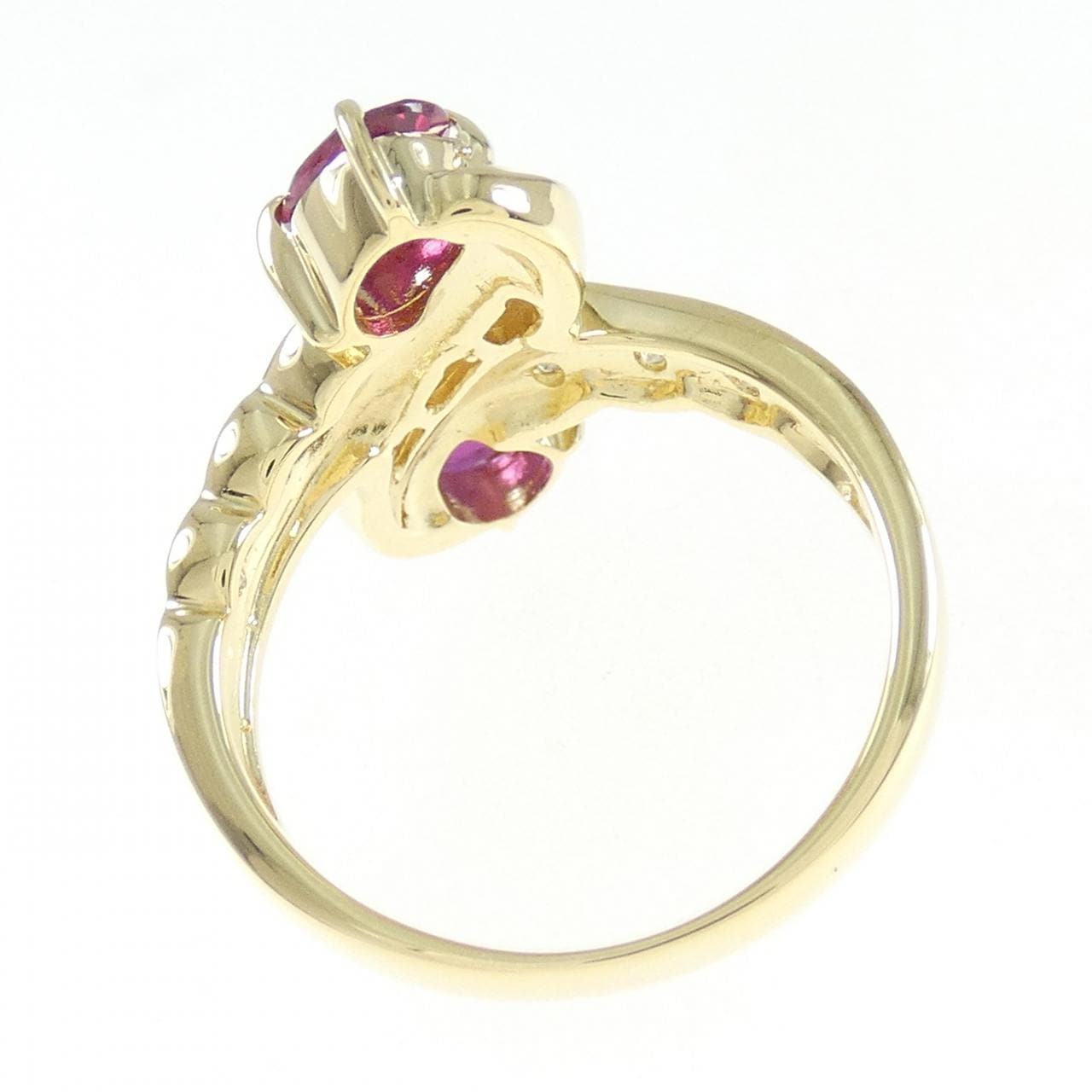K18YG ルビー リング 1.10CT