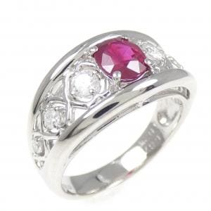 PT ルビー リング 0.87CT
