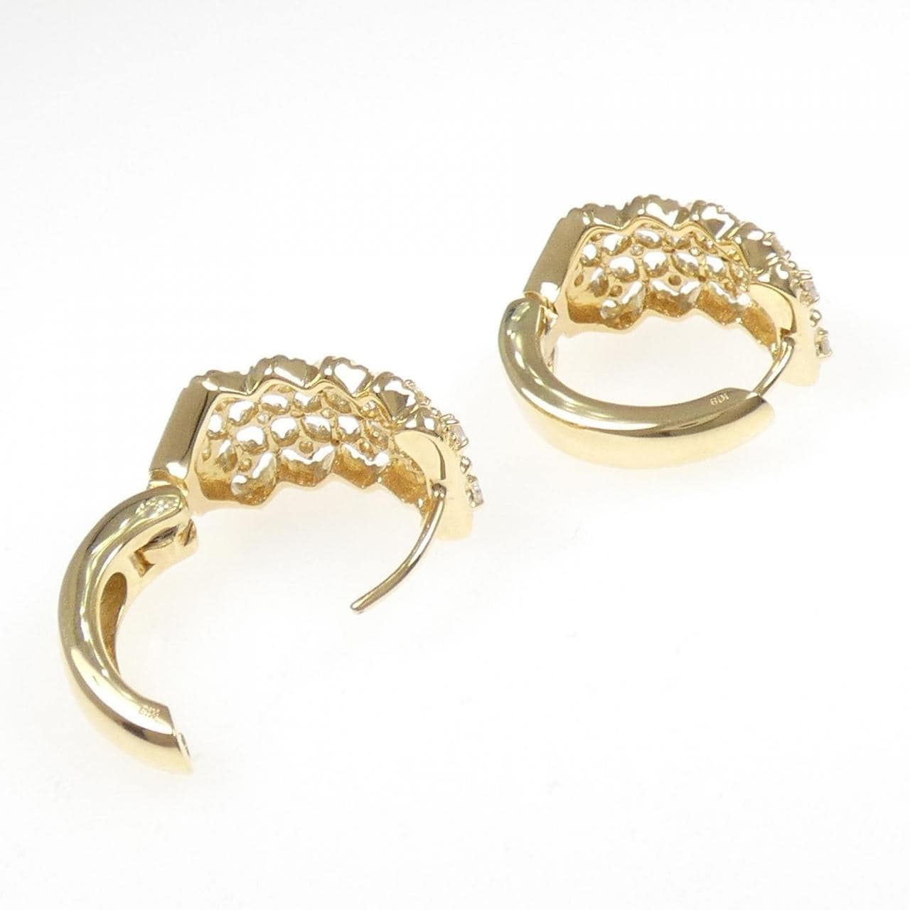 K18YG ダイヤモンド ピアス 0.60CT