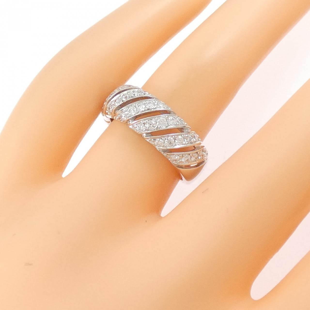 K18WG ダイヤモンド リング 0.51CT