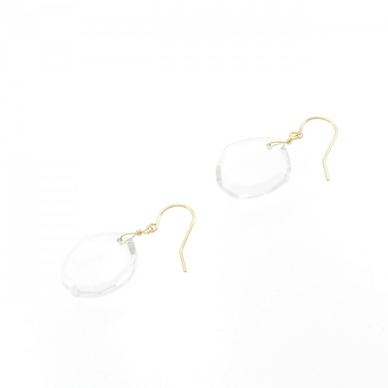 [BRAND NEW] K18YG Quartz earrings