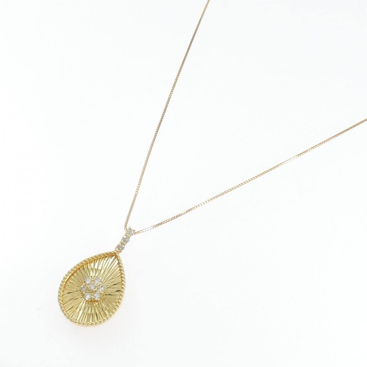 【新品】K18YG ダイヤモンド ネックレス 0.18CT