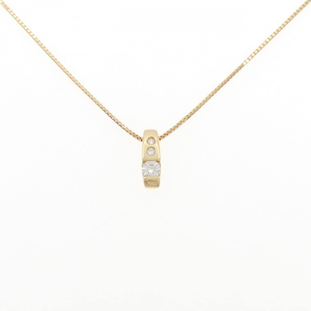 K18YG ダイヤモンド ネックレス 0.27CT