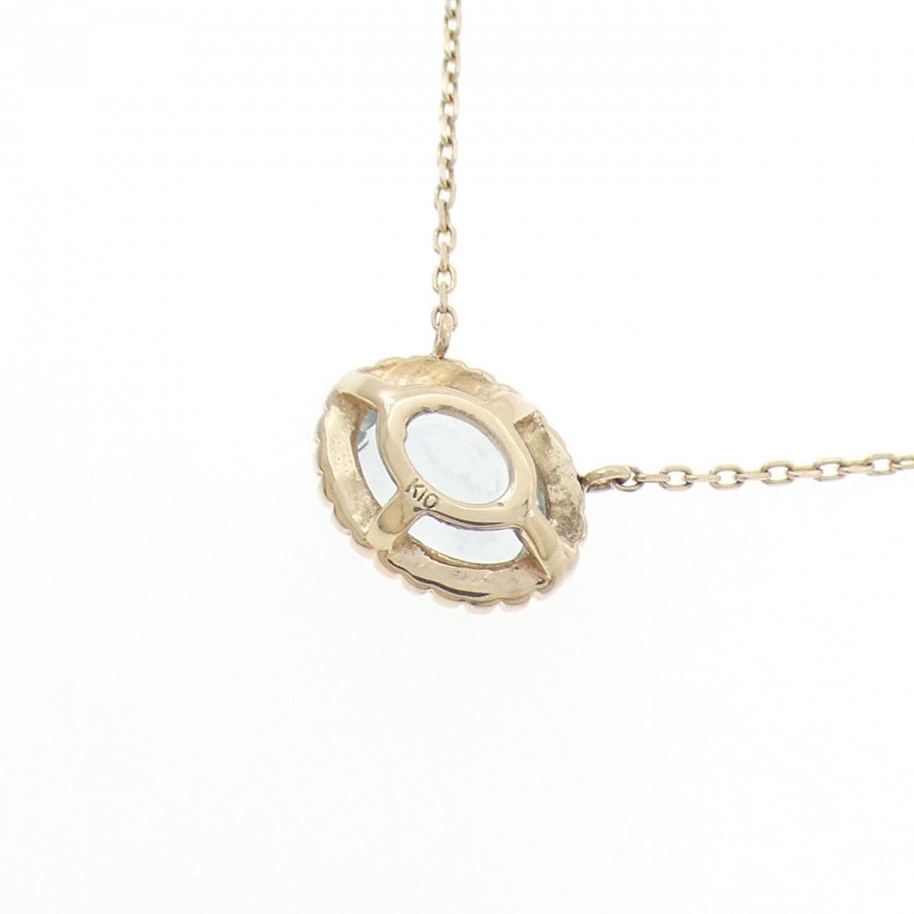 K10YG アクアマリン ネックレス