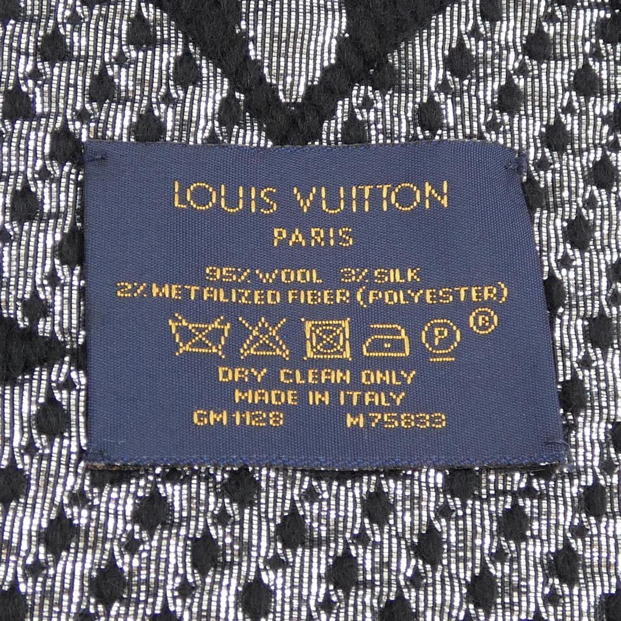 ルイヴィトン LOUIS VUITTON ロゴマニア M75833 MUFFLER