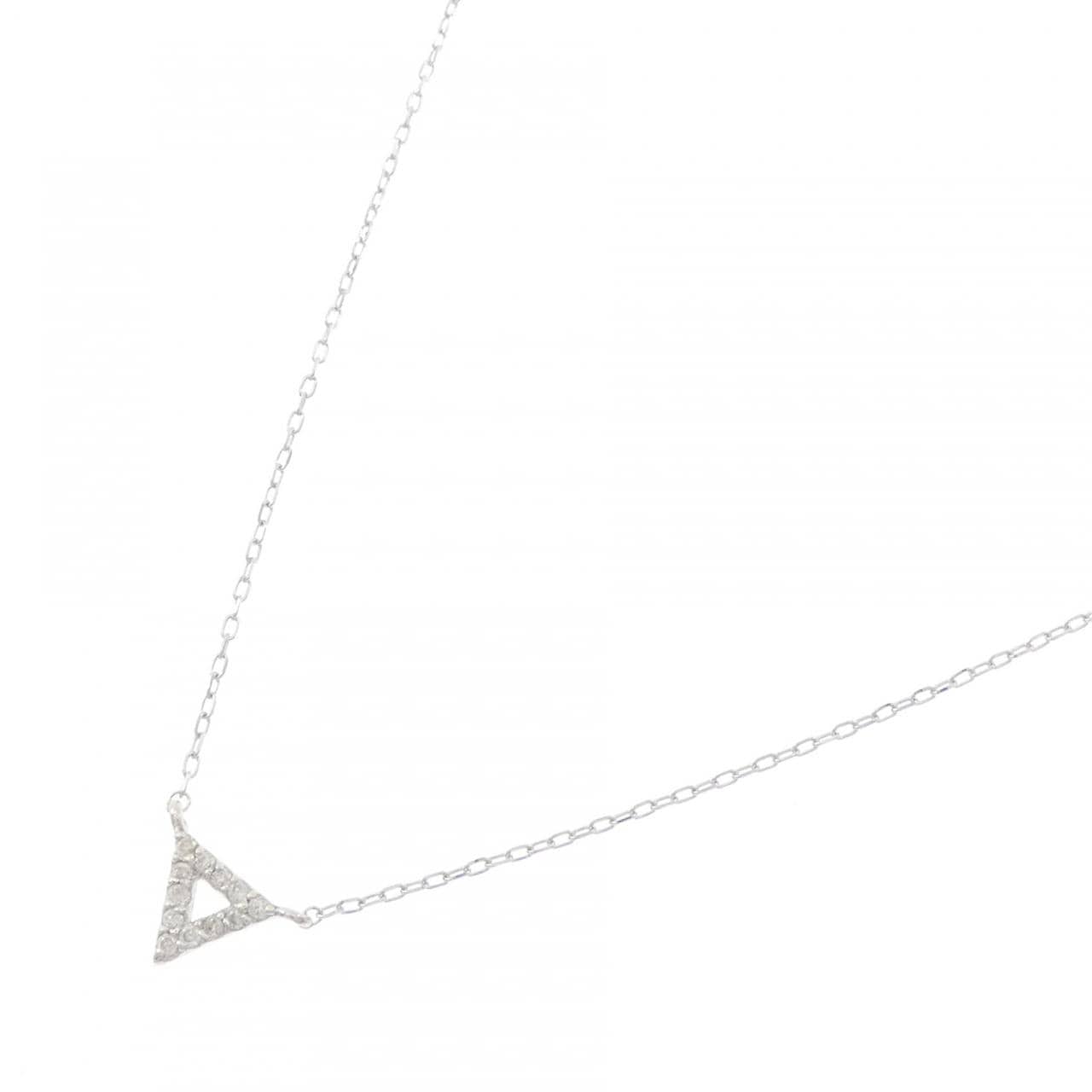 K10WG ダイヤモンド ネックレス 0.04CT