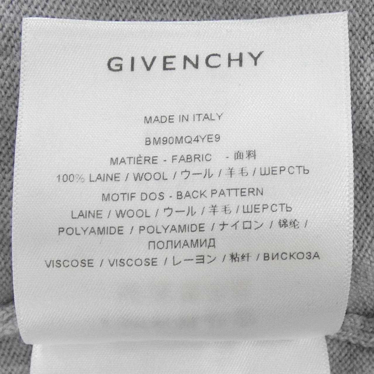 ジバンシー GIVENCHY BM90MQ4YE9 ニット