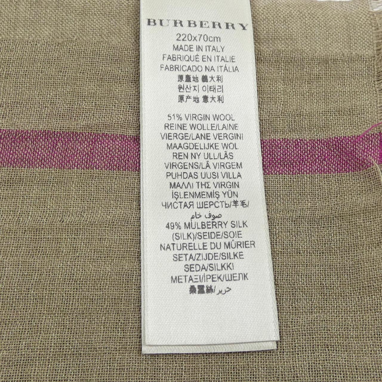 バーバリー BURBERRY STOLE