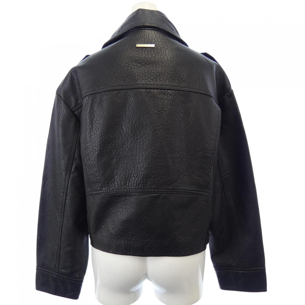 Armani Exchange Leather Rider's Jacket