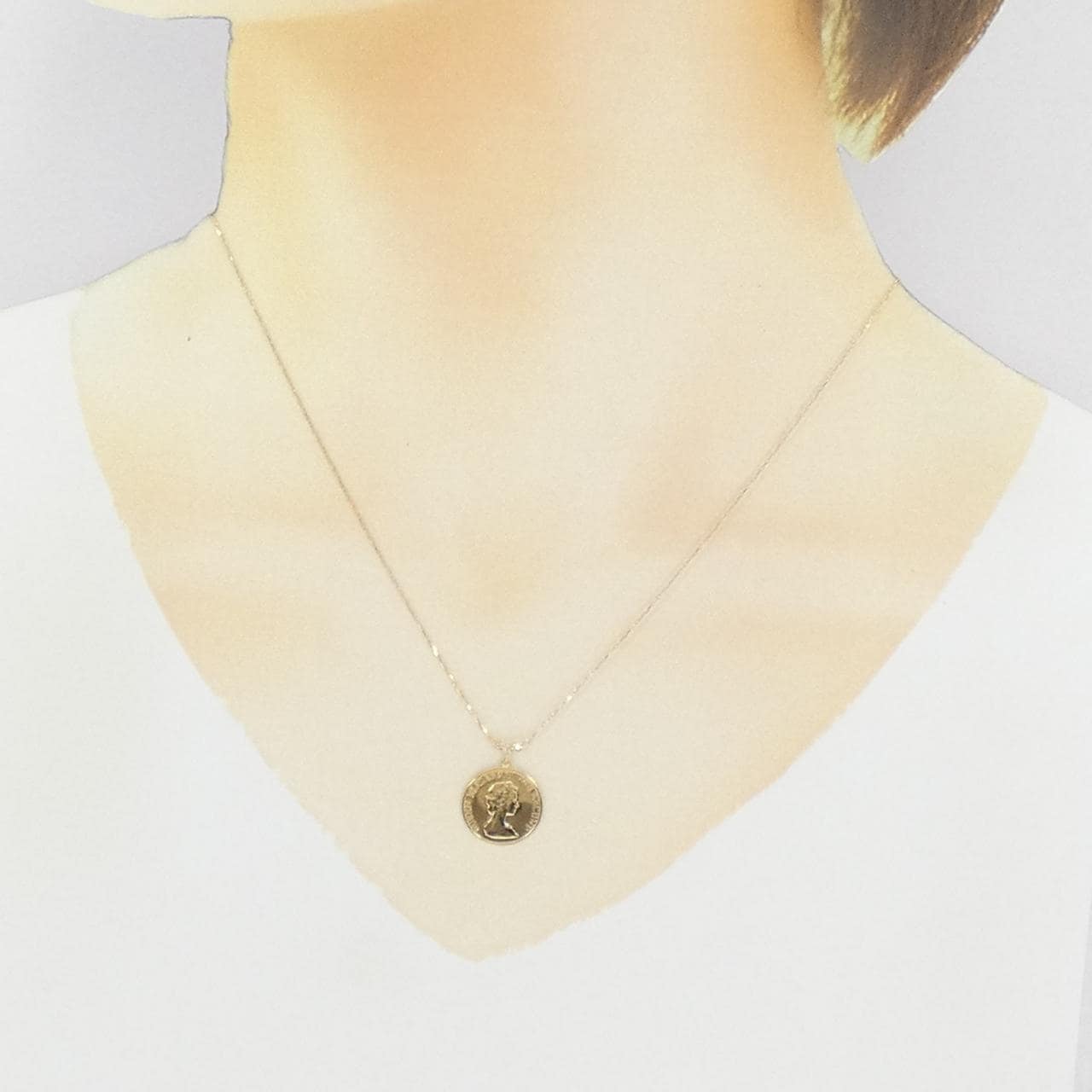 K18YG ダイヤモンド ネックレス 0.01CT