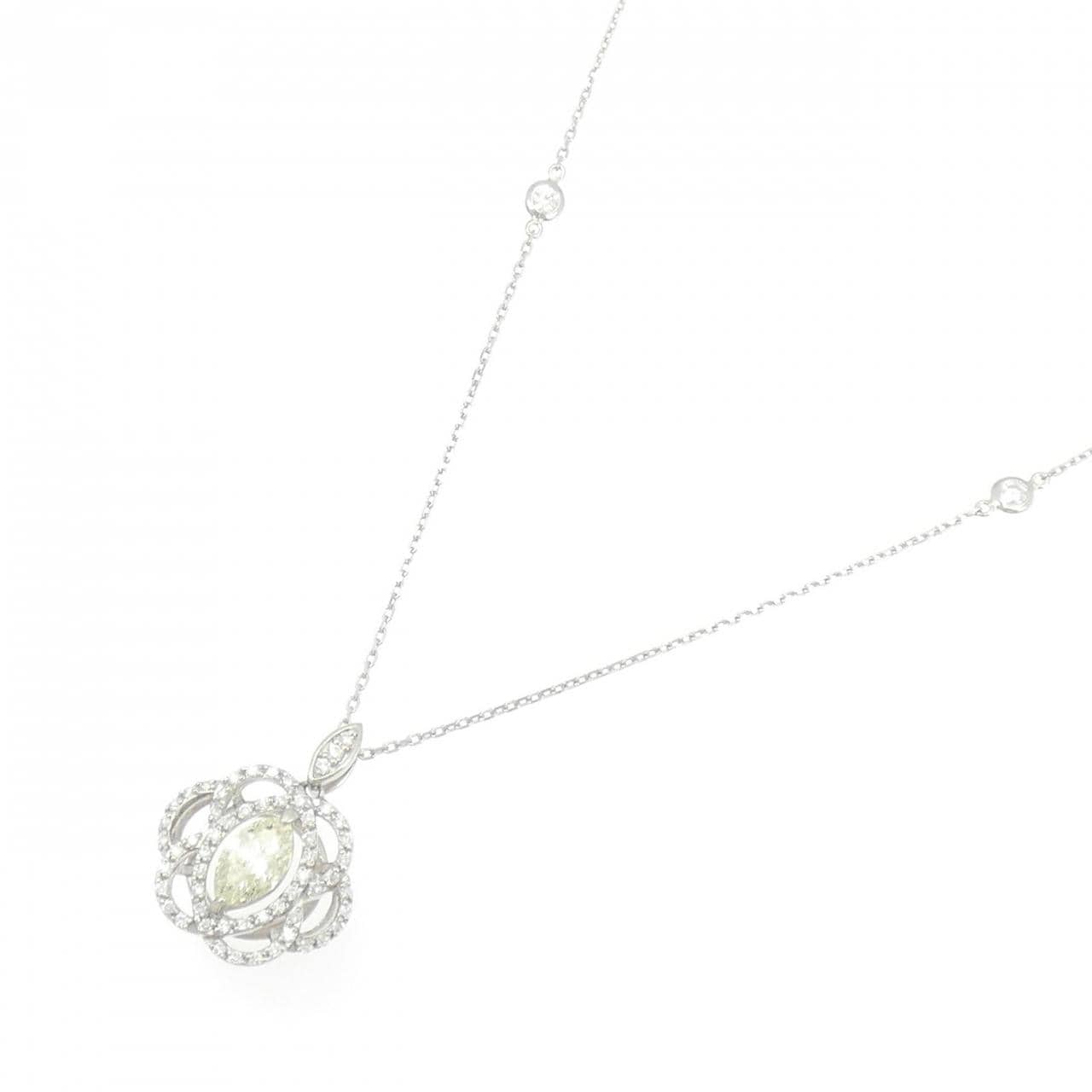 PT900/PT850 ダイヤモンド ネックレス 1.007CT