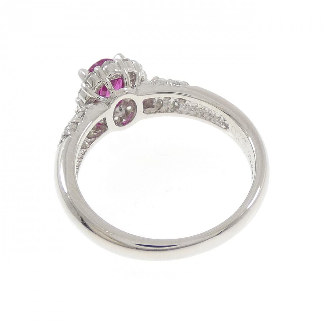 PT900 ルビー リング 0.73CT