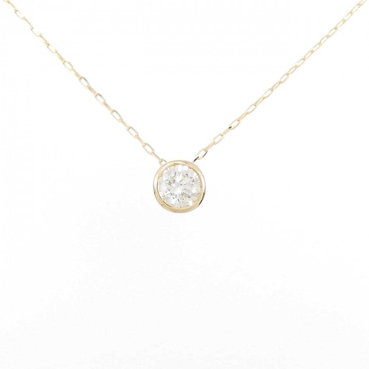 [BRAND NEW] K18YG Solitaire Diamond Necklace 0.20CT