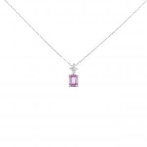【リメイク】PT サファイヤ ネックレス 0.36CT