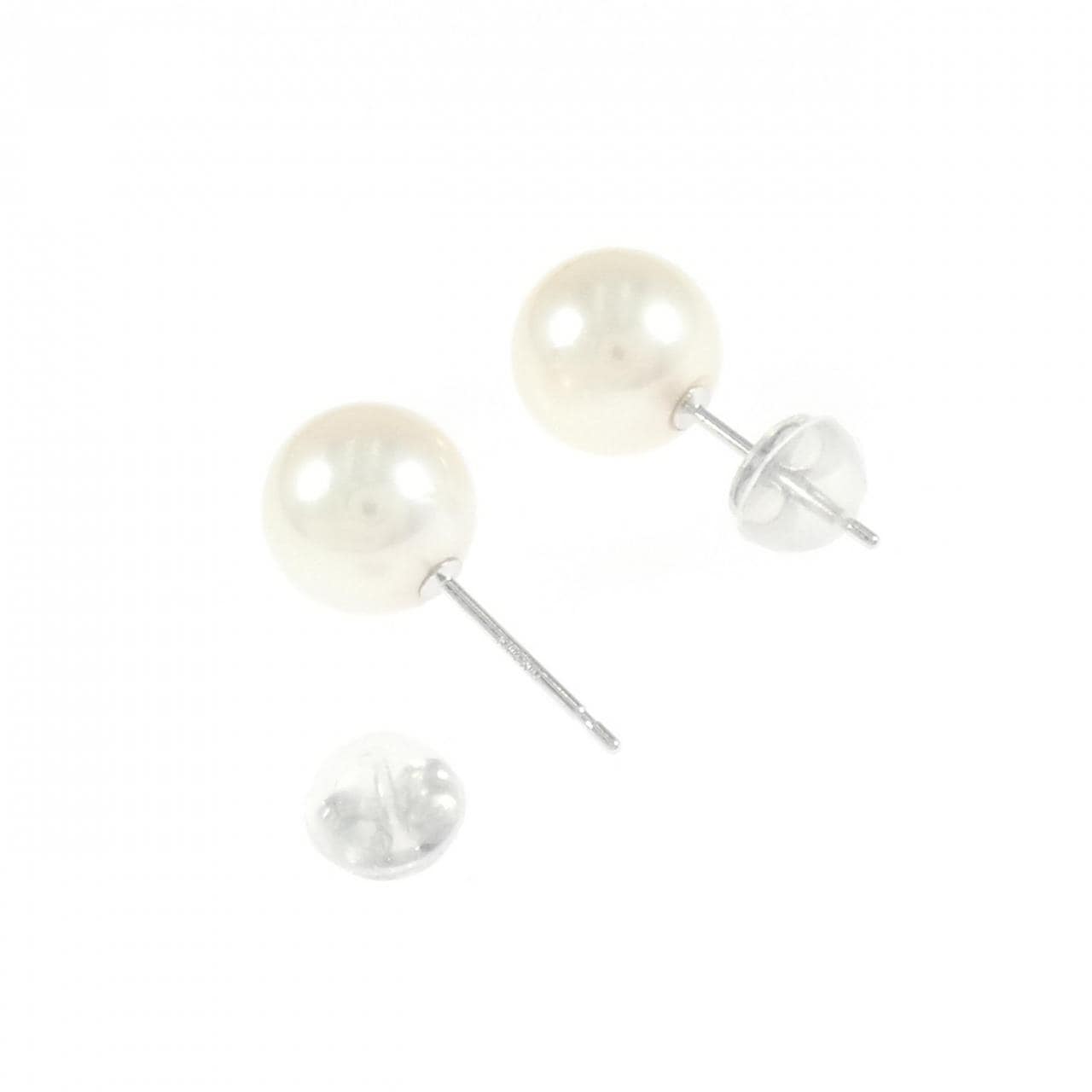 K14WG アコヤパール ピアス 7.6mm