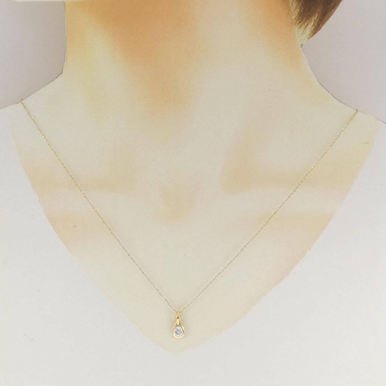 K18YG ダイヤモンド ネックレス 0.34CT