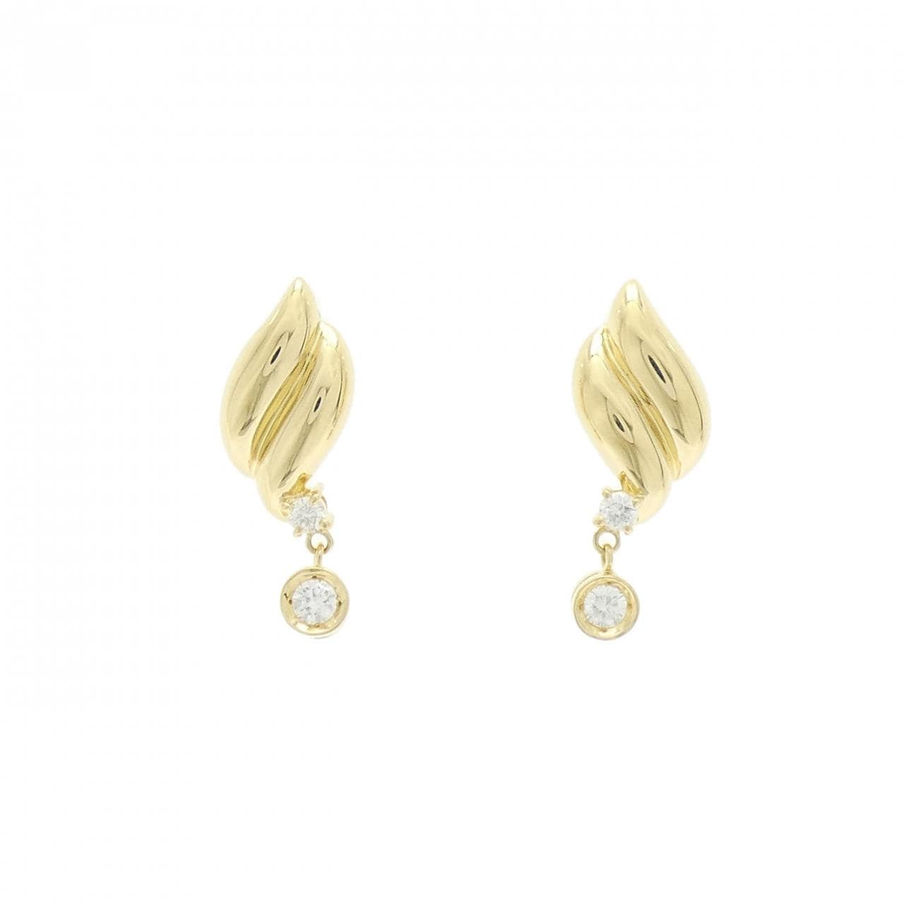 K18YG ダイヤモンド ピアス 0.27CT