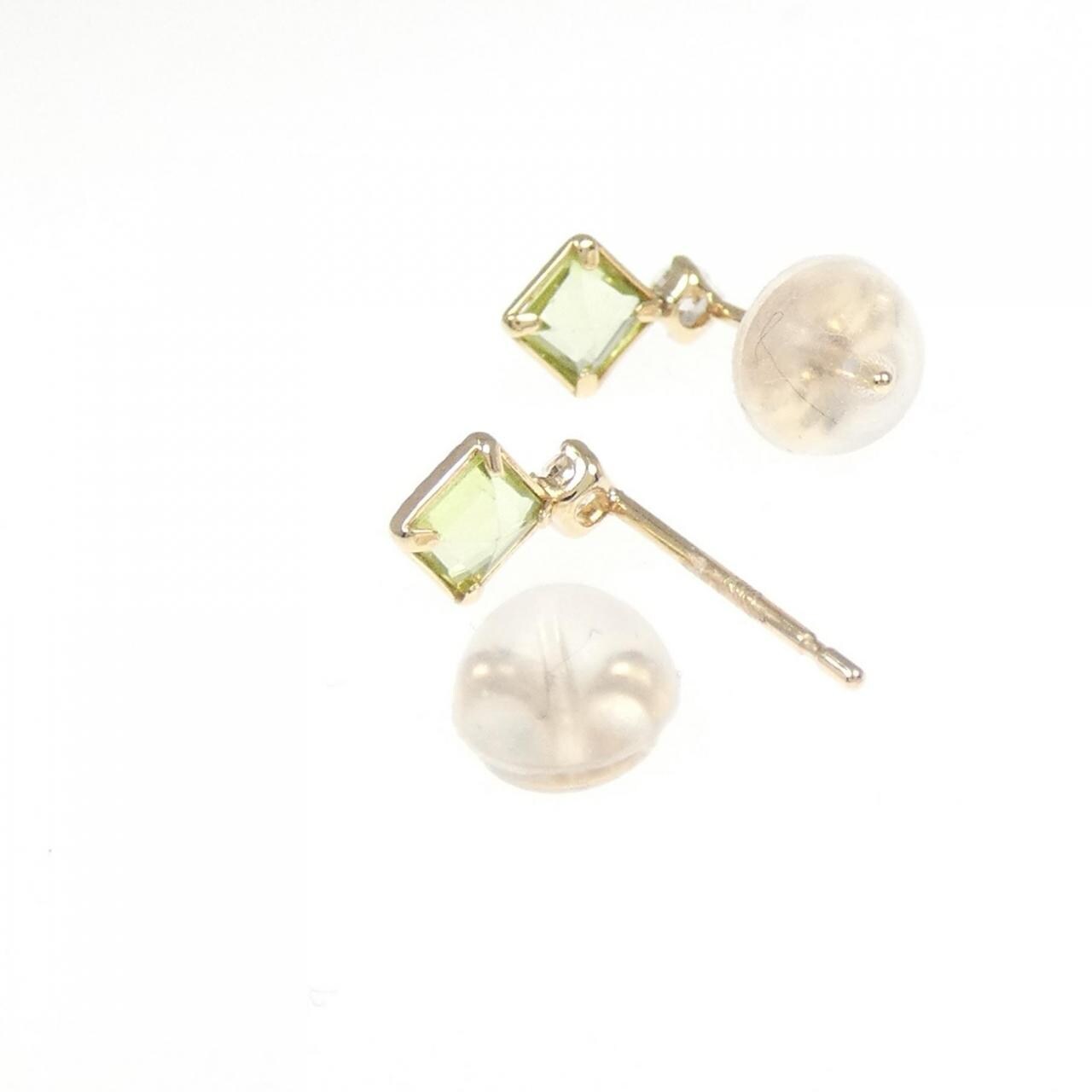 K10YG Peridot earrings