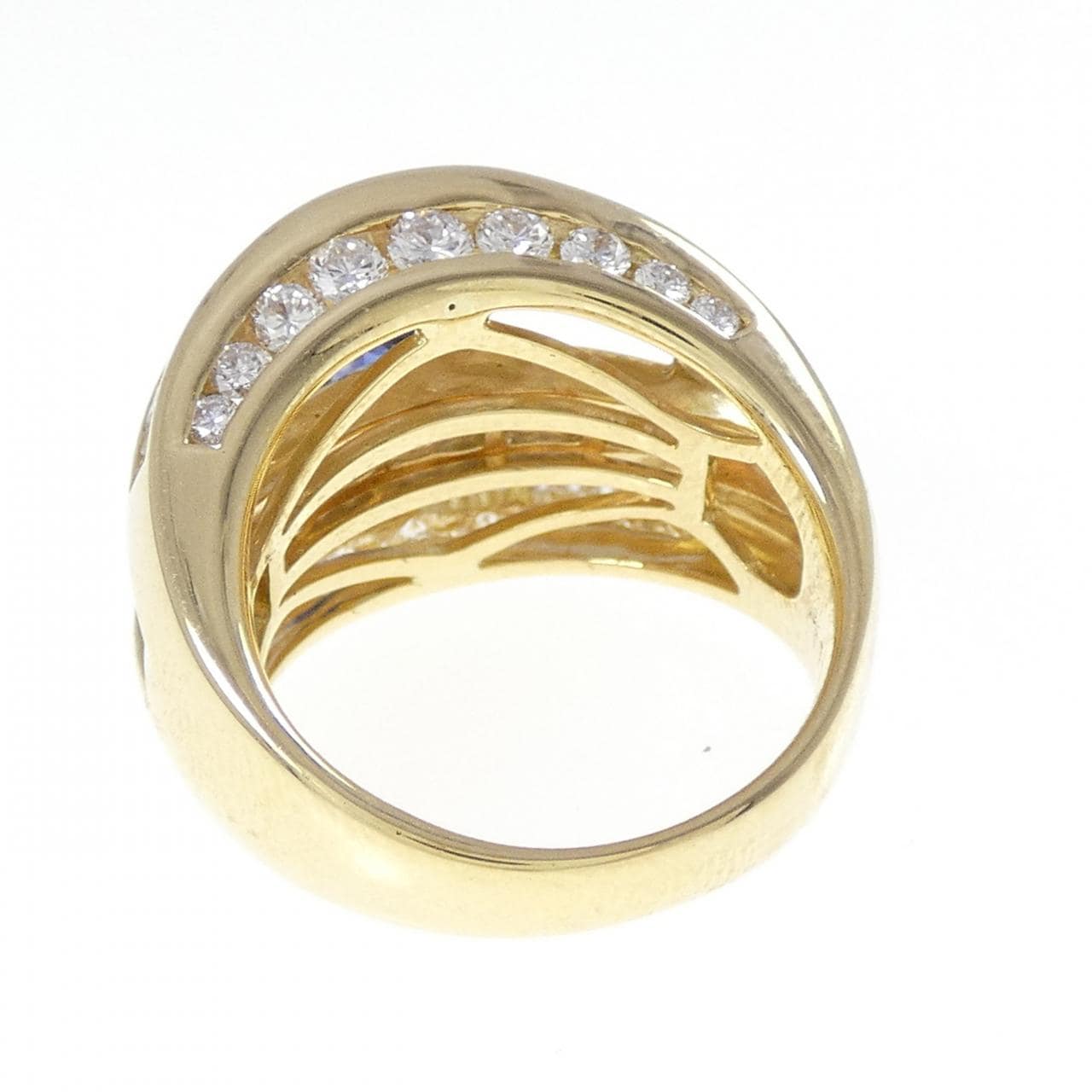 18KYG サファイヤ リング 1.70CT