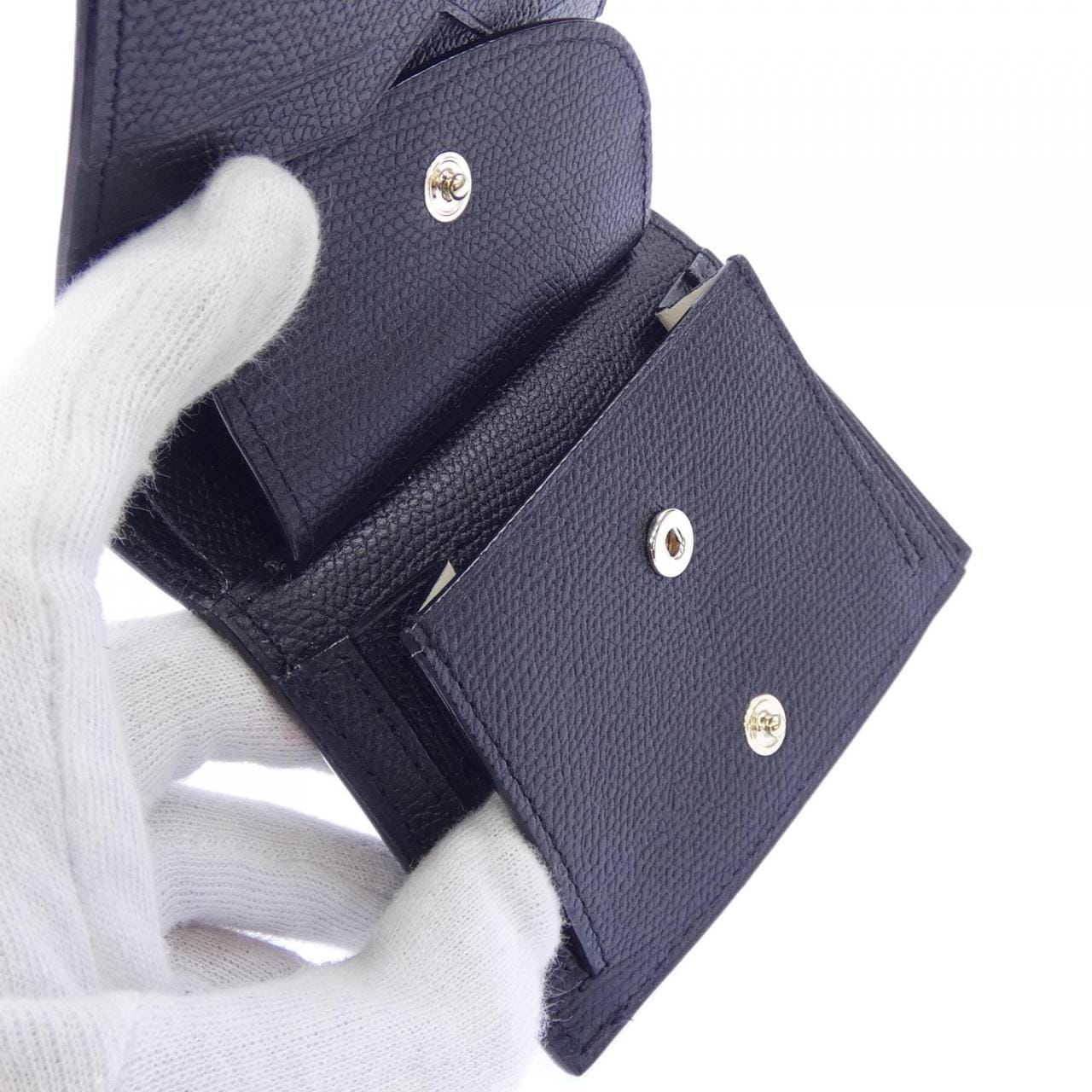 ヴァレクストラ VALEXTRA 小銭入れ付きコンパクト二つ折り3カード SGNL0006028LOCPS WALLET