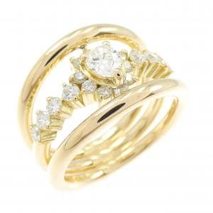 K18YG ダイヤモンド リング 0.26CT