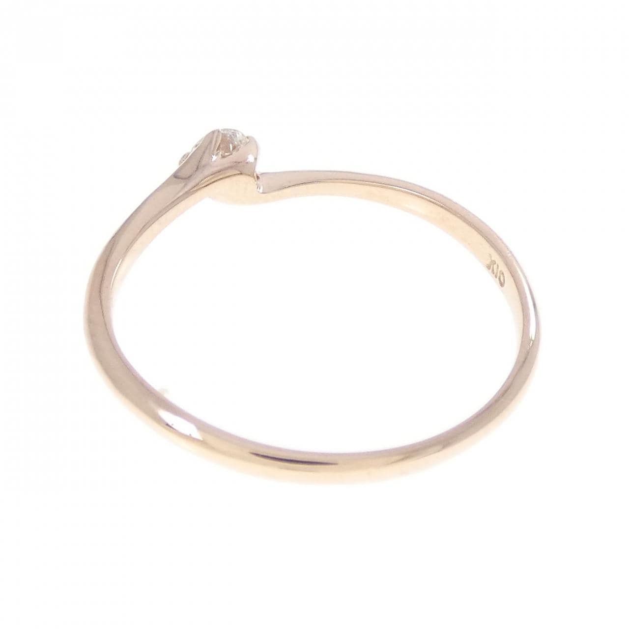 K10PG ダイヤモンド リング 0.10CT