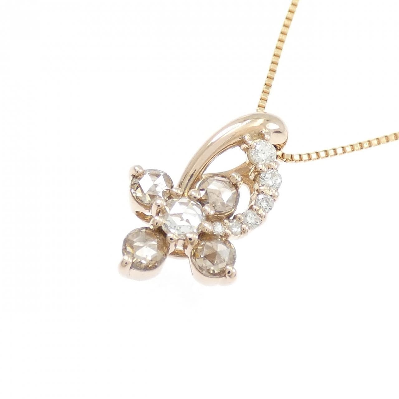 K18YG ダイヤモンド ネックレス 0.53CT