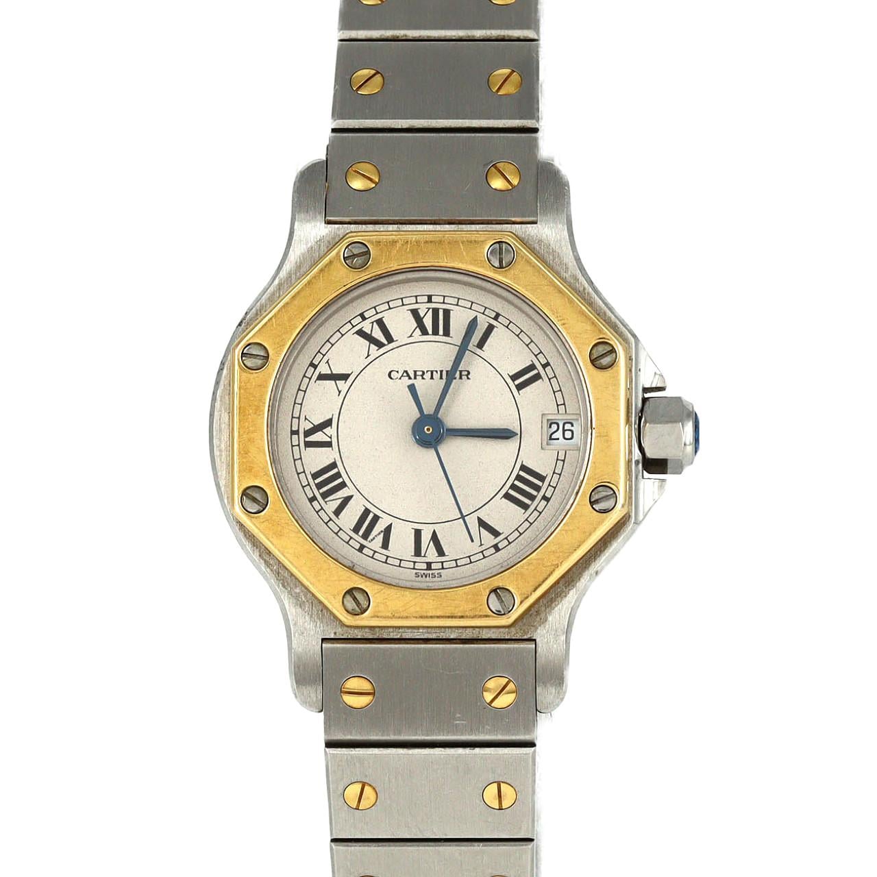 【ノーメンテナンス還元価格】カルティエ サントスオクタゴンSM コンビ W2001683 SSxYG クォーツ