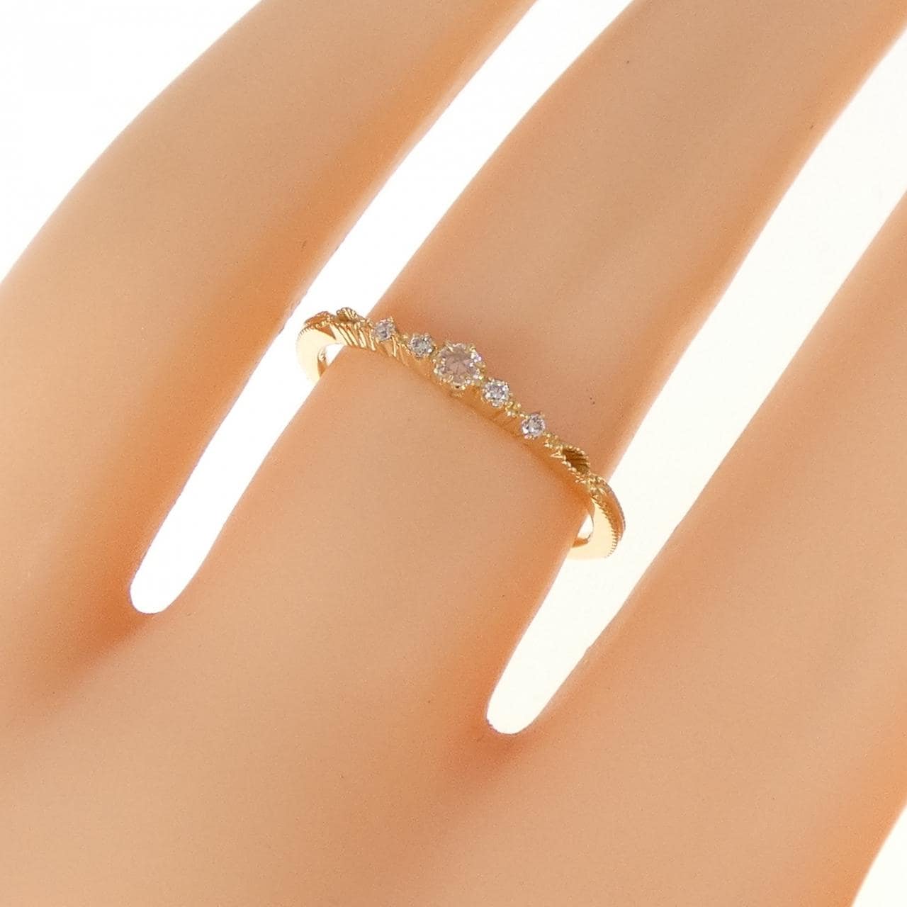 アガット ダイヤモンド リング 0.04CT