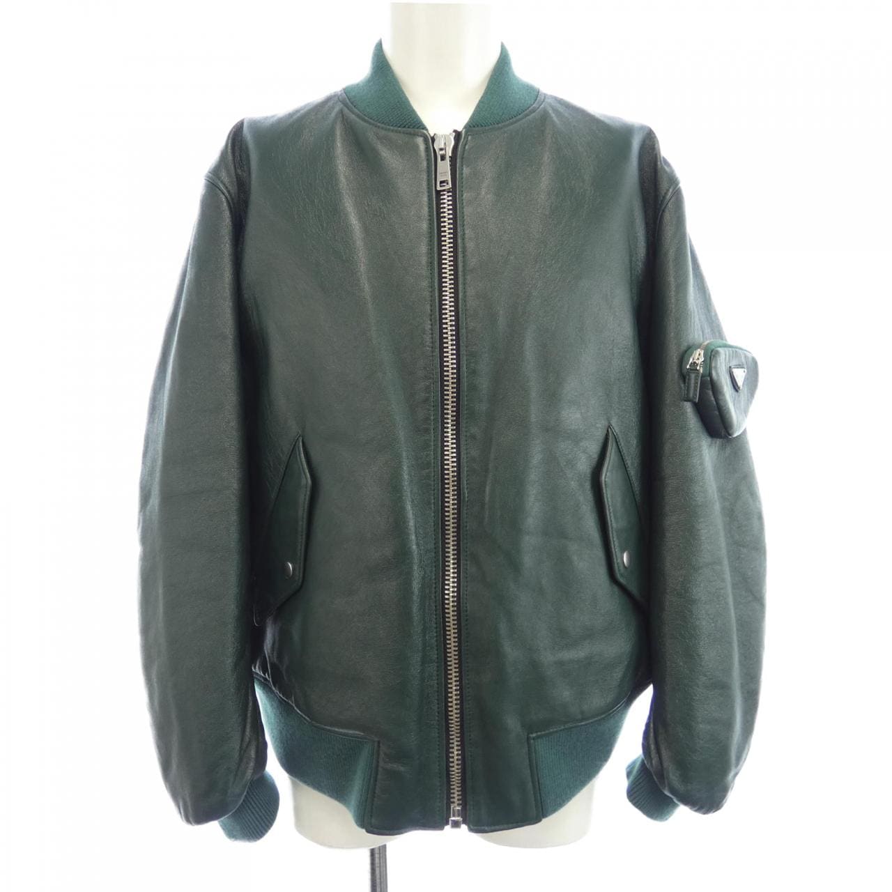 プラダ PRADA トライアングルロゴ UPW399 1SNT レザージャケット