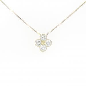 【新品】K18YG ダイヤモンド ネックレス 1.035CT E SI2 Good