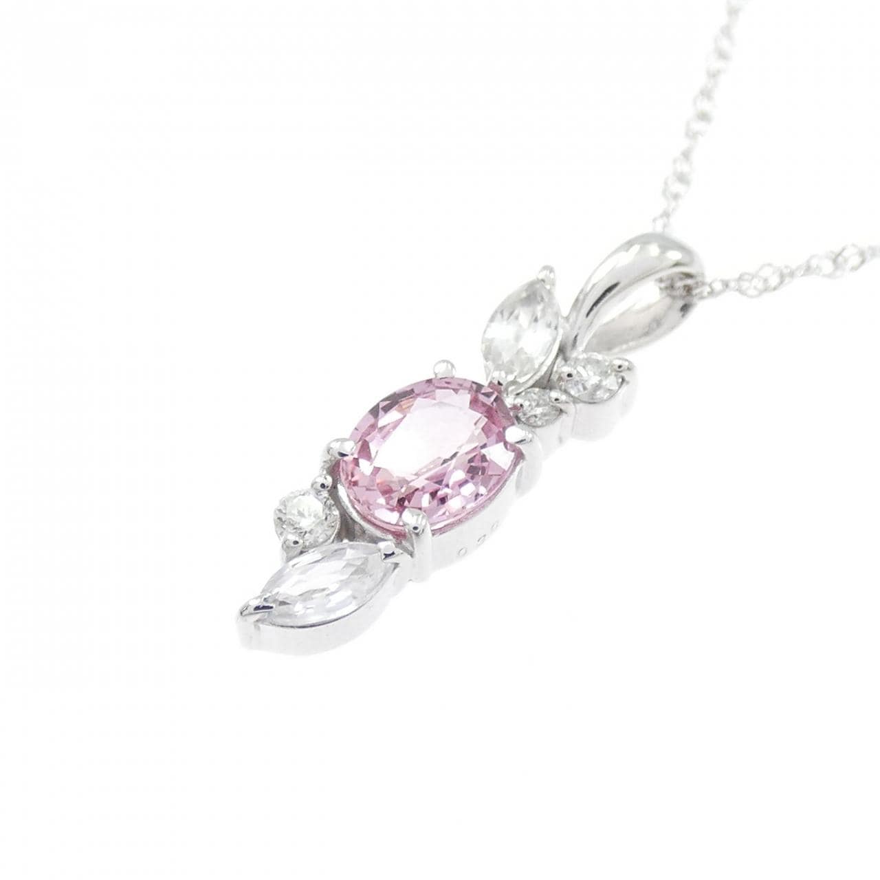 K18WG サファイヤ ネックレス 0.50CT
