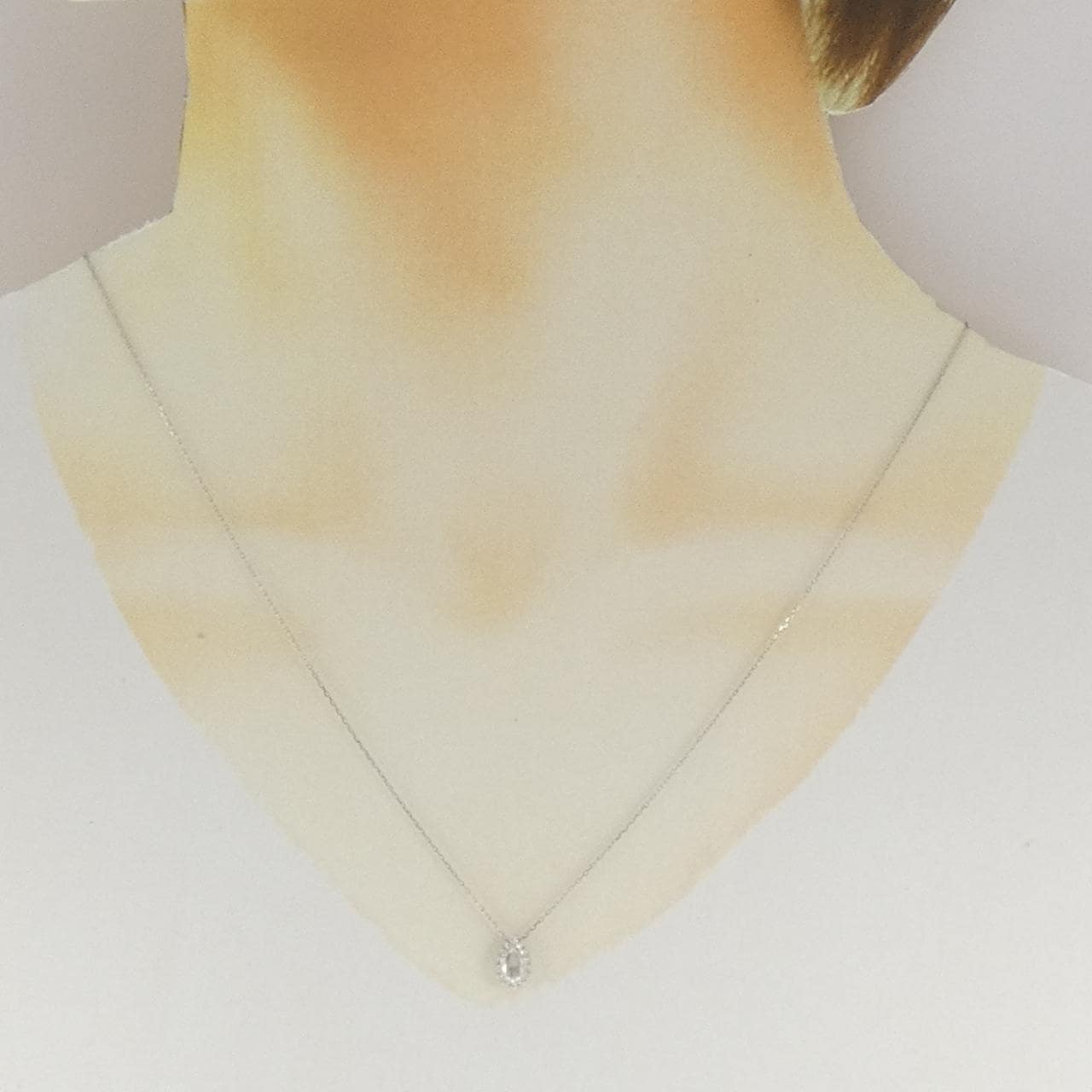 PT950/PT850 ダイヤモンド ネックレス 0.18CT